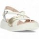 SANDALIA WONDERS PATERNA C-6530 PLATINO