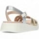 SANDALIA WONDERS PATERNA C-6530 PLATINO