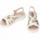 SANDALIA WONDERS PATERNA C-6530 PLATINO