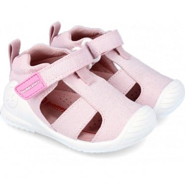 SANDALIA BIOMECANICS PRIMEROS PASOS 242189 METALIZADO ROSA