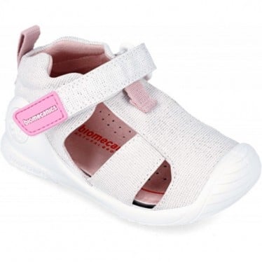 SANDALIA BIOMECANICS PRIMEROS PASOS 242189 METALIZADO BLANCO