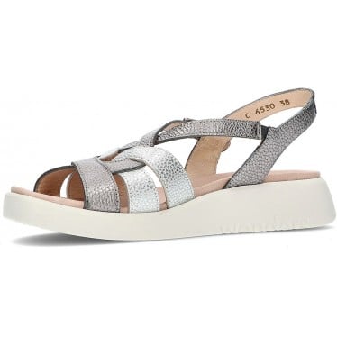SANDALIA WONDERS PATERNA C-6530 PLATA_PLOMO