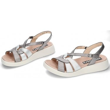 SANDALIA WONDERS PATERNA C-6530 PLATA_PLOMO