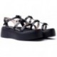 SANDALIA WONDERS CAROLINA A-3703 BLACK