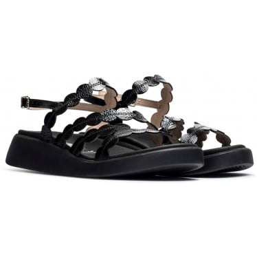 Sandalias Wonders C-6531 Motril NEGRO