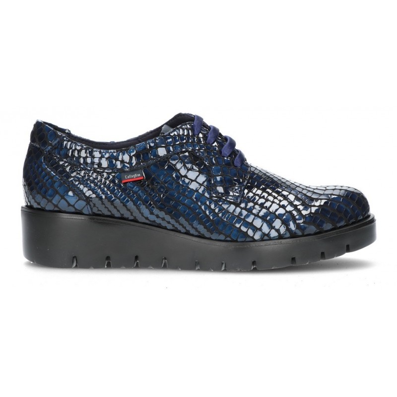 ZAPATOS CALLAGHAN HAMAN NATURAL GOLD BLUE