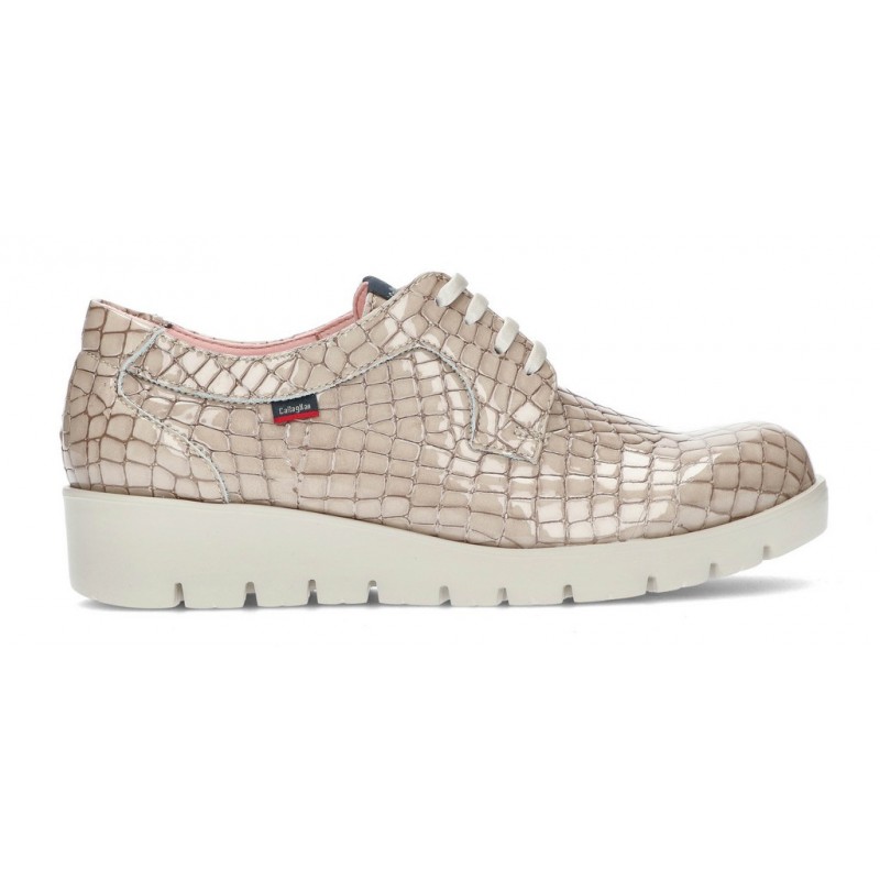ZAPATOS CALLAGHAN HAMAN NATURAL GOLD PIEDRA