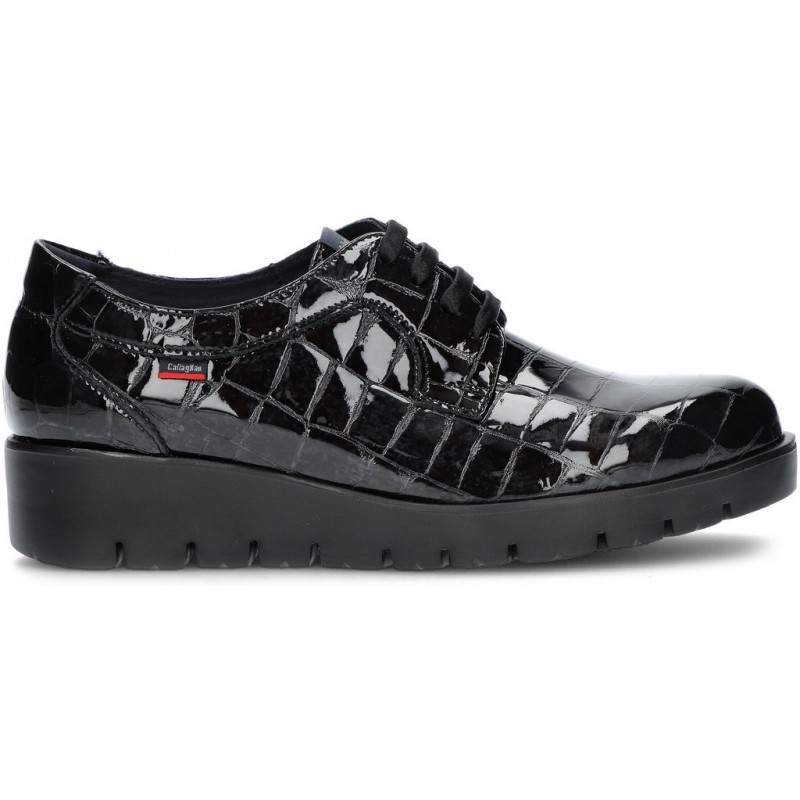 ZAPATOS CALLAGHAN HAMAN NATURAL GOLD NEGRO