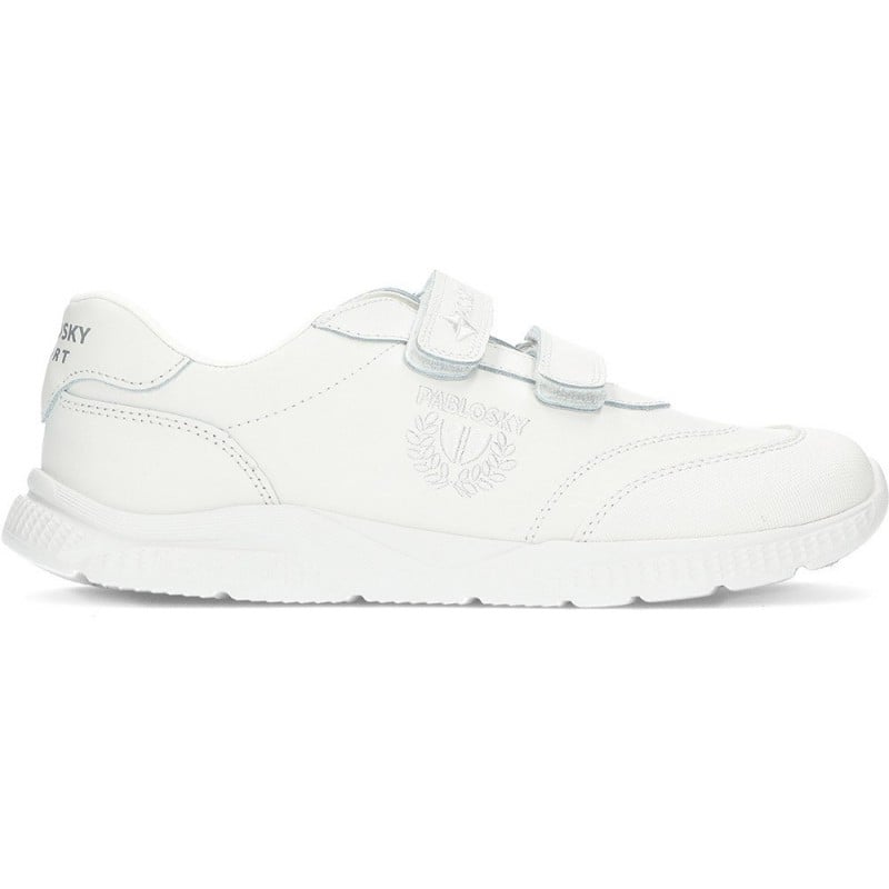 Zapatillas unisex colegial Pablosky 203900 BLANCO