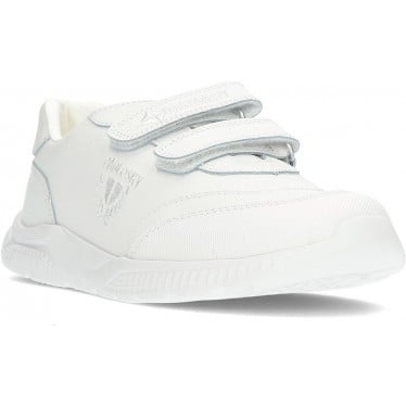 Zapatillas unisex colegial Pablosky 203900 BLANCO