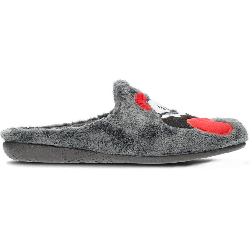 Pantuflas de casa para hombre de VULLADI modelo 6205 MONTBLANC_GRIS