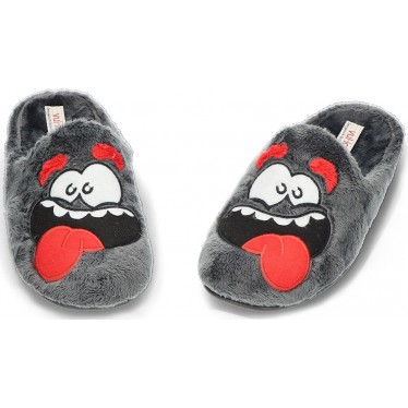 Pantuflas de casa para hombre de VULLADI modelo 6205 MONTBLANC_GRIS