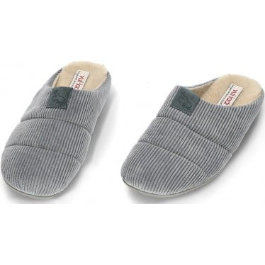 Pantuflas de casa para mujer de VULLADI modelo 6615 DELEVE_PETROLEO