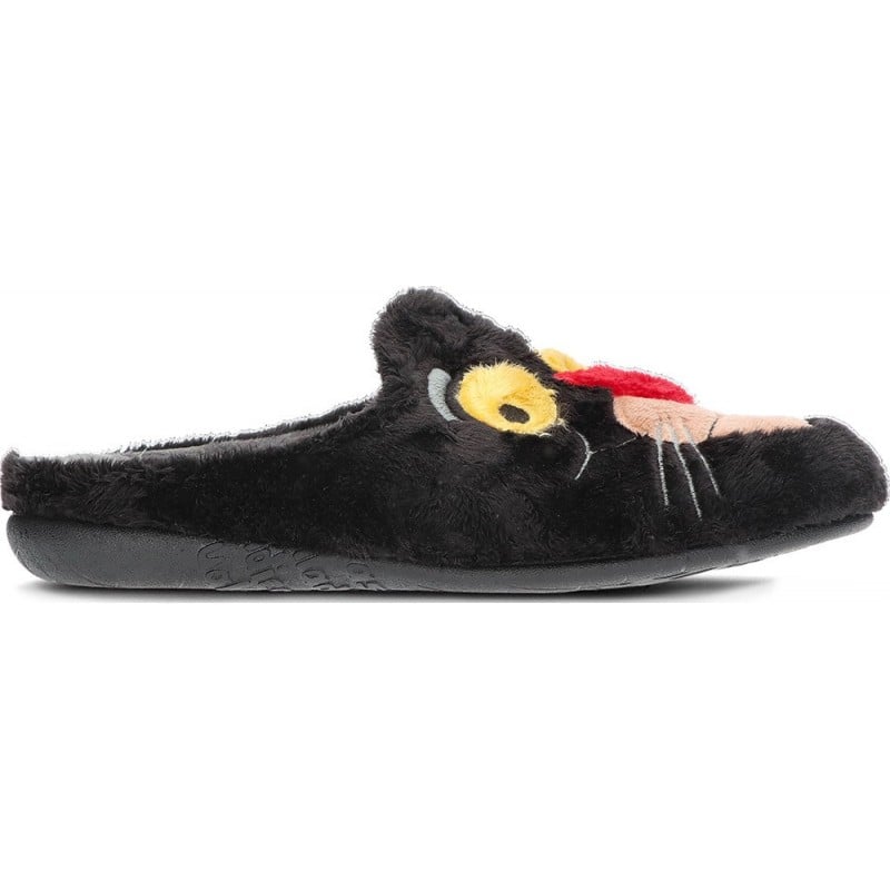 Pantufla para hombre de VULLADI modelo 6206 MONTBLANC_NEGRO