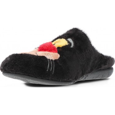 Pantufla para hombre de VULLADI modelo 6206 MONTBLANC_NEGRO