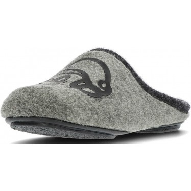 Pantuflas para hombre de VULLADI modelo 6651 MUTON_JASP_GRIS