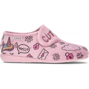 Pantuflas para niña de VULLADI modelo 6217 ALASKA_MAQUILLAJE
