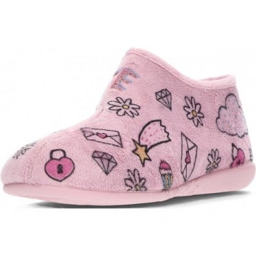 Pantuflas para niña de VULLADI modelo 6217 ALASKA_MAQUILLAJE