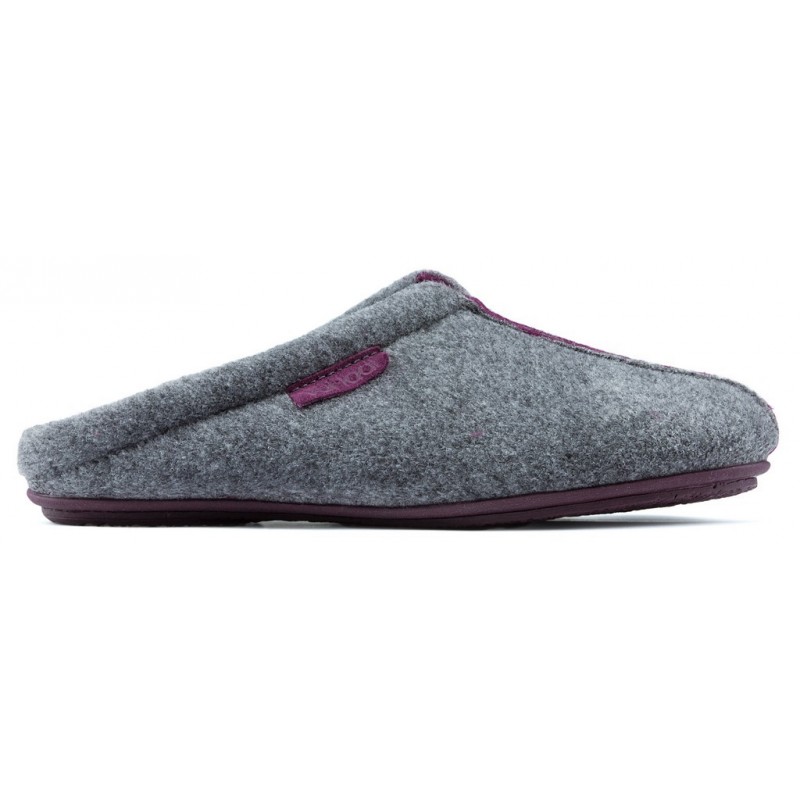 ZAPATILLAS DE CASA VULLADI COMODO W CENIZA_VINO