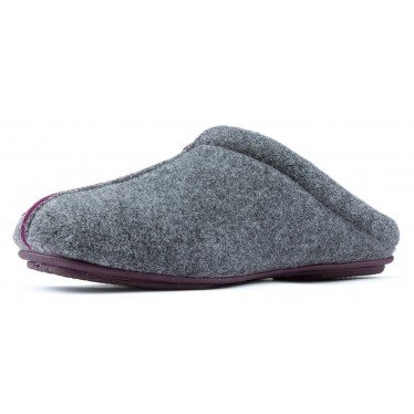 ZAPATILLAS DE CASA VULLADI COMODO W CENIZA_VINO