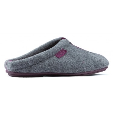ZAPATILLAS DE CASA VULLADI COMODO W CENIZA_VINO