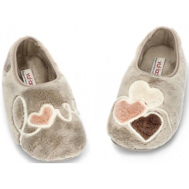 Pantuflas para mujer de VULLADI modelo 6633 MONBLANC_NIQUEL