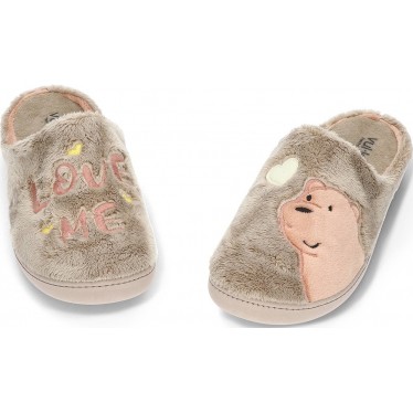 Pantuflas para mujer de VULLADI modelo 6394 MONBLANC_NIQUEL