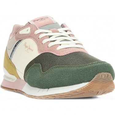 Deportivas para mujer de PEPE JEANS london urbans modelo pls40022 FOREST_KHAKI_GREEN
