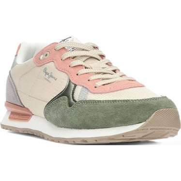 Deportivas para mujer de PEPE JEANS brit mixt pls40019 CASTING_GREEN