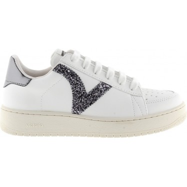 Zapatillas VICTORIA Madrid Basket efecto piel 1258254 ANTRACITA