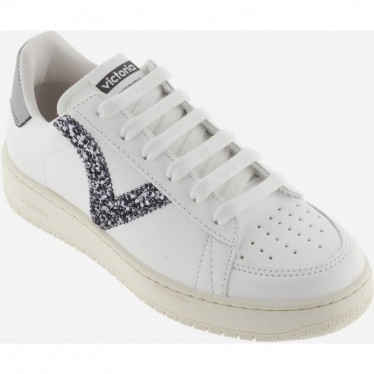 Zapatillas VICTORIA Madrid Basket efecto piel 1258254 ANTRACITA