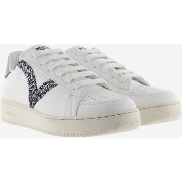 Zapatillas VICTORIA Madrid Basket efecto piel 1258254 ANTRACITA