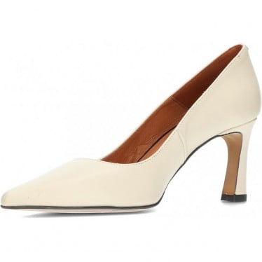 ZAPATOS CON TACON ANGEL ALARCON FEBE MARFIL