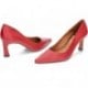 ZAPATOS CON TACON ANGEL ALARCON FEBE ROJO