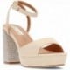 SANDALIAS MARIAMARE CON TACON DE BRILLANTES 68341 NUDE