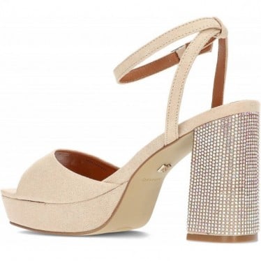 SANDALIAS MARIAMARE CON TACON DE BRILLANTES 68341 NUDE