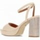 SANDALIAS MARIAMARE CON TACON DE BRILLANTES 68341 NUDE