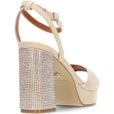 SANDALIAS MARIAMARE CON TACON DE BRILLANTES 68341 NUDE