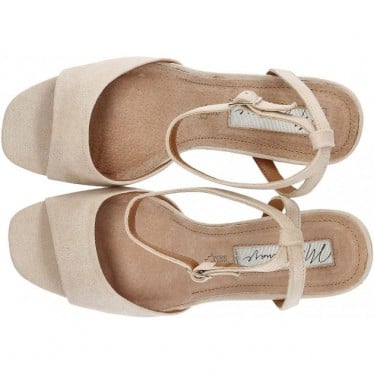 SANDALIAS MARIAMARE CON TACON DE BRILLANTES 68341 NUDE