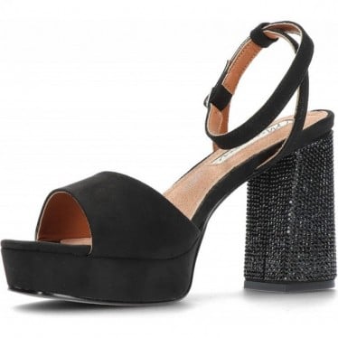 SANDALIAS MARIAMARE CON TACON DE BRILLANTES 68341 BLACK