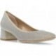 ZAPATOS CON TACON MASCARO 50473 PLATA