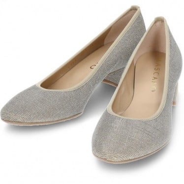 ZAPATOS CON TACON MASCARO 50473 PLATA