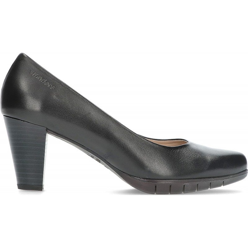 ZAPATOS CON TACON WONDERS I6070 NEGRO