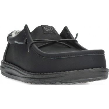 Mocasines para hombre de DUDE wally classic 41894 BLACK_CHARCOAL