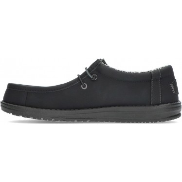 Mocasines para hombre de DUDE wally classic 41894 BLACK_CHARCOAL