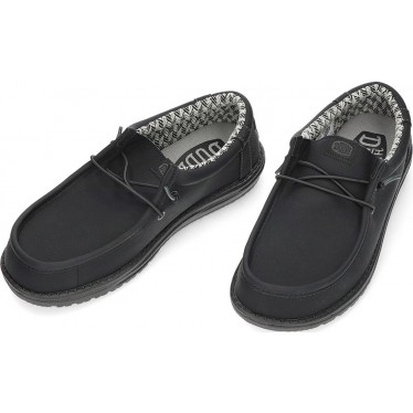Mocasines para hombre de DUDE wally classic 41894 BLACK_CHARCOAL