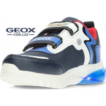 Deportivas para chico con luz GEOX Super Mario Bros  J46LBI NAVY_ROYAL