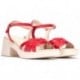Sandalias Wonders D-1011 Catalina ROJO
