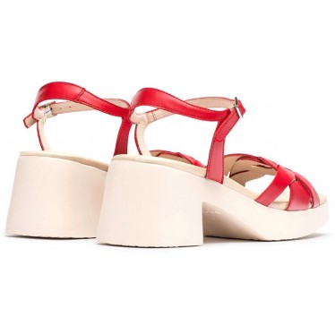 Sandalias Wonders D-1011 Catalina ROJO