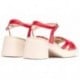 Sandalias Wonders D-1011 Catalina ROJO